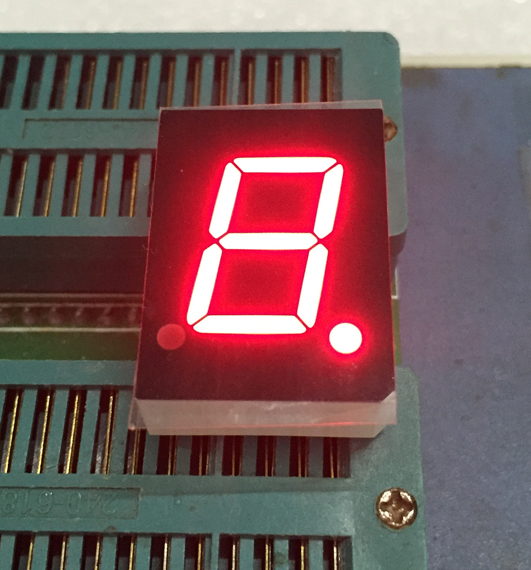 KHN10601ASR4D-1A 1 digit 0.6inch Red color seven segment display