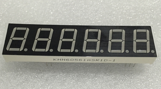 KHN60561ASR1D-1 6 digit 0.56 inch 7 segment LED Display