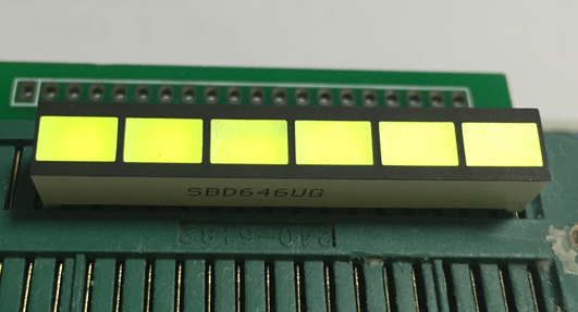 6 segment LED bar graph