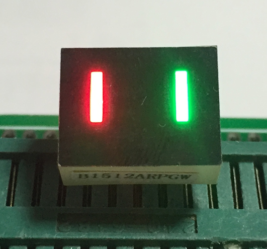 2 segment LED bar graph
